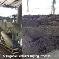 Organic fertilizer drying process